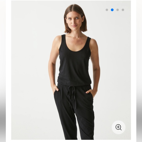 Michael Stars Theo Tank Jumpsuit in Black Size Medium New With Tags - Picture 6 of 12